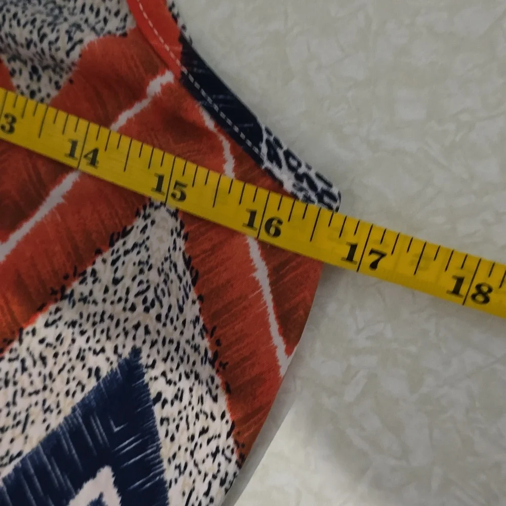 Mlle Gabrielle Chevron Patterened Floor‎ Lenth  Dress Size Small
